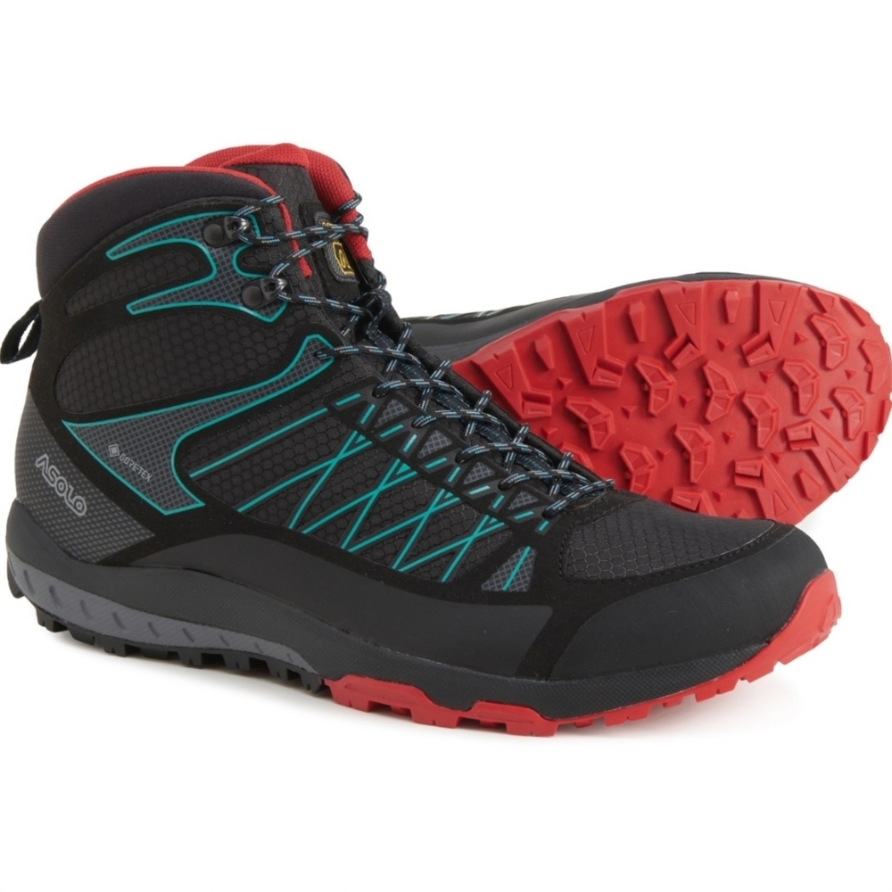 ASOLO Hiking Mountain-Climbing Trekking Hiking Grid mid GV GTX Black/Red M 7.5